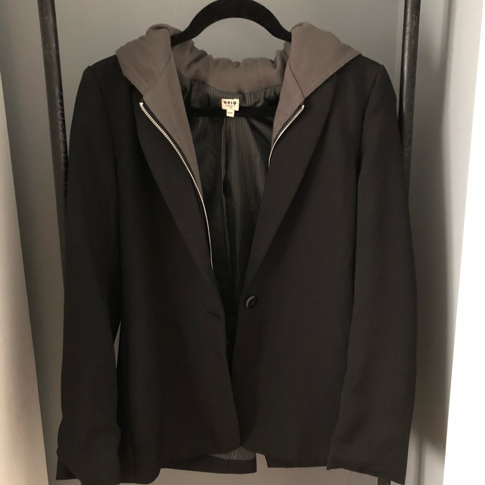 Two-fer Zip Hoodie/Blazer
